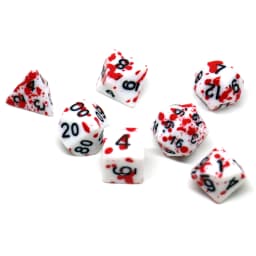 7pcs/Set Blood Stain Dice Set TRPG Dice Polyhedral Table Game Dice Role-Playing TRPG Dice