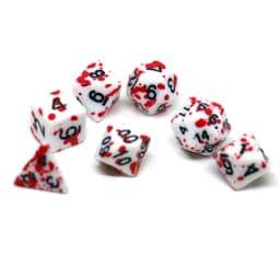 7pcs/Set Blood Stain Dice Set TRPG Dice Polyhedral Table Game Dice Role-Playing TRPG Dice