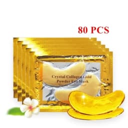 50/60/80/100 Pcs Crystal Collagen Gold Eye Mask Anti Dark Circles Beauty Patches For Eye Skin Care Korean Cosmetics
