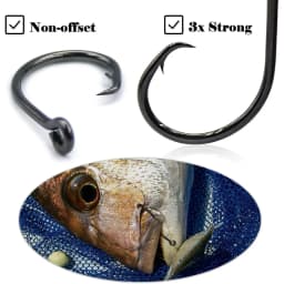 Black Offset Circle Hooks for Big Game Saltwater Tuna Fishing Hook 4# 1# 1/0# 2/0# 3/0# 4/0# 5/0# 6/0# 7/0# 8/0# 10/0# 12/0#