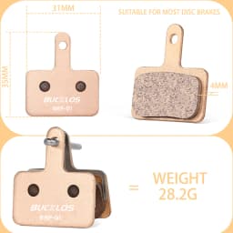 BUCKLOS Sintered-Metal MTB Brake Pads for B01S B05S Bicycle Hydraulic Disc Brake Pads Metallic Bike Brake Pad Mountain Bike Part