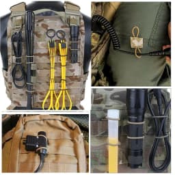 5/10Pcs Antenna Binding Buckle Outdoor Tactical Molle System Backpack Vest Accessories Tactical Buckle Fixed Binding Retainer
