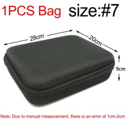 Multi-Size EVA Hard Storage Box Travel Zipper Bag Shockproof Outdoor Tools Bag For Earphone Storage Case Accessories