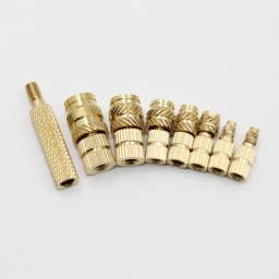 Brass Insert Nut Heat Set Soldering Iron Tip for 3D Printer Plastic Case Soldering Copper Hot Melt Insert Nut M2 2.5 M3 M4 M5 M6