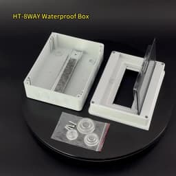 XIONGISOLAR HT Series Junction Box 2/3/5/8/12/15/18/24WAY PC Plastic Outdoor Electrical IP65 Waterproof Distribution Box