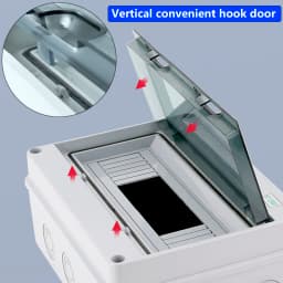 XIONGISOLAR HT Series Junction Box 2/3/5/8/12/15/18/24WAY PC Plastic Outdoor Electrical IP65 Waterproof Distribution Box