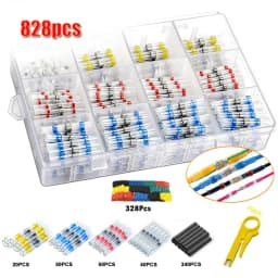 50/100/300/800/1000pcs Practical Electrical Waterproof Seal Heat Shrink Butt Terminals Solder Sleeve Wire Connectors