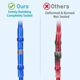 50/100/300/800/1000pcs Practical Electrical Waterproof Seal Heat Shrink Butt Terminals Solder Sleeve Wire Connectors