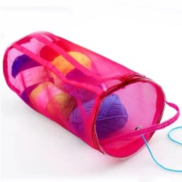 1 PC,Portable Yarn Storage Bag Hollow Mesh Knitting Wool Yarn Bags Crochet Yarn Handbag Organizer Weave Tools Sewing Accessories