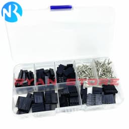 310PCS 2.54MM Dupont Wire Jumper Pin Header Connector Housing Kit Male Crimp Pins+Female Pin Connector Terminal Pitch With Box