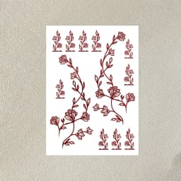 Waterproof Henna Tattoo Stickers for Women Flower Instant Fake Tattoo for Hand Temporary Tattoos for Wedding Party Festival