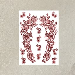 Waterproof Henna Tattoo Stickers for Women Flower Instant Fake Tattoo for Hand Temporary Tattoos for Wedding Party Festival
