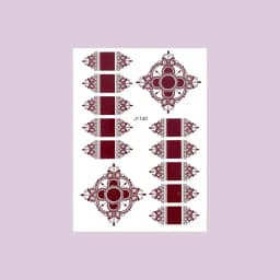 Waterproof Henna Tattoo Stickers for Women Flower Instant Fake Tattoo for Hand Temporary Tattoos for Wedding Party Festival