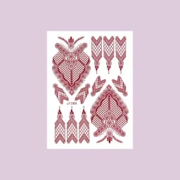 Waterproof Henna Tattoo Stickers for Women Flower Instant Fake Tattoo for Hand Temporary Tattoos for Wedding Party Festival