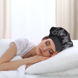 Satin Turban Silk Scarf For Sleeping High Resilience Long Hair Bonnet Sleeping Women Men Unisex Hair Handkerchiefs ( 56-58cm)