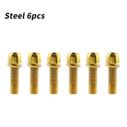 MUQZI 6pcs Stem Bolts M5x17mm Bicycle Handlebar Stem Screw With Washer MTB Road Bike Stem Riser Screw