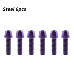 MUQZI 6pcs Stem Bolts M5x17mm Bicycle Handlebar Stem Screw With Washer MTB Road Bike Stem Riser Screw