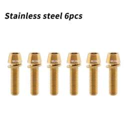 MUQZI 6pcs Stem Bolts M5x17mm Bicycle Handlebar Stem Screw With Washer MTB Road Bike Stem Riser Screw