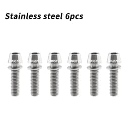 MUQZI 6pcs Stem Bolts M5x17mm Bicycle Handlebar Stem Screw With Washer MTB Road Bike Stem Riser Screw