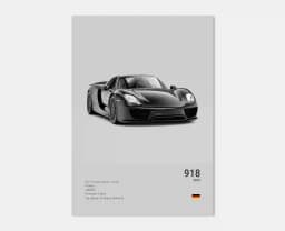 Pop Black And White German Luxury Sports Car Poster Wall Art 911 GT3 RS Turbo HD Oil On Canvas Print Garage Living Room Decor