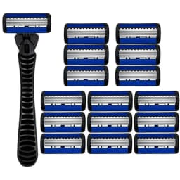 6-Layer Razor Head Manual Shaver , Stainless Steel Classic Double Edge Blade Razor Safety Shaving Beard Moustache Manual Shaver