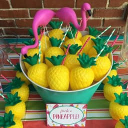 6/10pcs Hawaiian Summer Pineapple Coconut Drinking Cups Strawberry Shaped Juice Drink Cups for Birthday Wedding Beach Pool Party