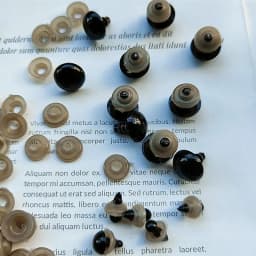 100pcs 200pcs 500pcs Black Plastic Eyes Craft Doll Decorative Accessories Safety Eye Toys Animal Threaded Eyes Doll Toys 5-14mm
