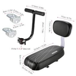 Bicycle Back Seat Bicycle Child Seat Cover Bike Rack Rest Cushion With Back Saddle Cycle Accessories Parts Bicicleta PU Leather