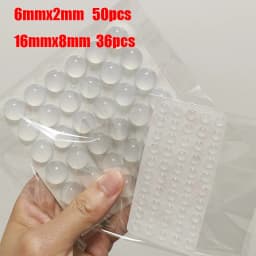 Self-Adhesive Clear Rubber Anti Slip Bumpers Feet Pads Damper Buffer Cabinet Door Silicone Furniture Stop Muffler Wall Protector