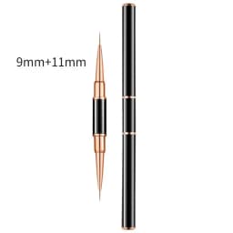 Black Nail Art Liner Brushes 5Sizes Painting Nail Design Pen /8/12/20/25mm Drawing Tool for Long Lines Thin Details Manicure Pen