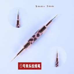 Black Nail Art Liner Brushes 5Sizes Painting Nail Design Pen /8/12/20/25mm Drawing Tool for Long Lines Thin Details Manicure Pen