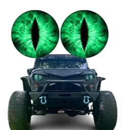 Beast Eyes Headlight Decals(1 PAIR) Eye of the Beast Car Sticker 3D Stereo Headlight Stickers Bumper Decoration