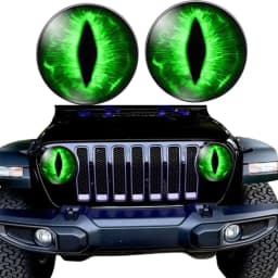 Beast Eyes Headlight Decals(1 PAIR) Eye of the Beast Car Sticker 3D Stereo Headlight Stickers Bumper Decoration