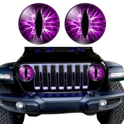 Beast Eyes Headlight Decals(1 PAIR) Eye of the Beast Car Sticker 3D Stereo Headlight Stickers Bumper Decoration