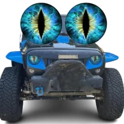 Beast Eyes Headlight Decals(1 PAIR) Eye of the Beast Car Sticker 3D Stereo Headlight Stickers Bumper Decoration