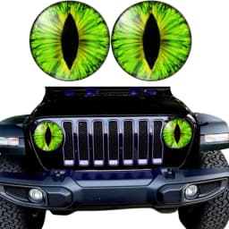 Beast Eyes Headlight Decals(1 PAIR) Eye of the Beast Car Sticker 3D Stereo Headlight Stickers Bumper Decoration