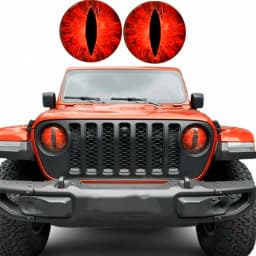 Beast Eyes Headlight Decals(1 PAIR) Eye of the Beast Car Sticker 3D Stereo Headlight Stickers Bumper Decoration