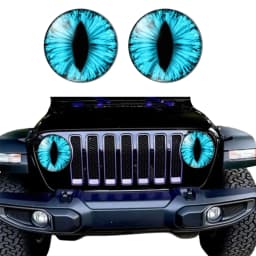Beast Eyes Headlight Decals(1 PAIR) Eye of the Beast Car Sticker 3D Stereo Headlight Stickers Bumper Decoration