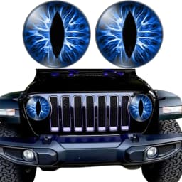 Beast Eyes Headlight Decals(1 PAIR) Eye of the Beast Car Sticker 3D Stereo Headlight Stickers Bumper Decoration