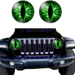 Beast Eyes Headlight Decals(1 PAIR) Eye of the Beast Car Sticker 3D Stereo Headlight Stickers Bumper Decoration