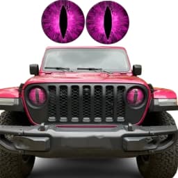 Beast Eyes Headlight Decals(1 PAIR) Eye of the Beast Car Sticker 3D Stereo Headlight Stickers Bumper Decoration