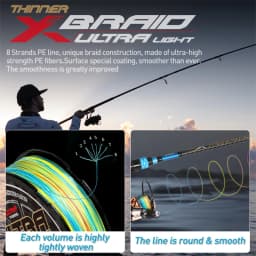 ZUKIBO ULTRA LIGHT Japan High Quality Material 8 Strands Colorfast Braided Fishing Line Super Smooth Multifilament PE Salt Line