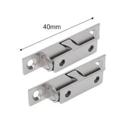 5/1pcs Furniture Door Ball Latch Brass Double Roller Spring Ball Catch Latches Cabinet Closet Door Adjustable Tension Latch
