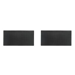 Bar Mat Rubber Coffee Bar Mats Anti-slip PVC Cup Mat Waterproof Heat Resistant Drain Mat for Bar Cafe Barista Cocktail Bartender