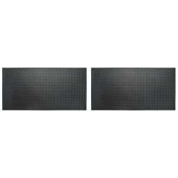 Bar Mat Rubber Coffee Bar Mats Anti-slip PVC Cup Mat Waterproof Heat Resistant Drain Mat for Bar Cafe Barista Cocktail Bartender