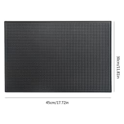 Bar Mat Rubber Coffee Bar Mats Anti-slip PVC Cup Mat Waterproof Heat Resistant Drain Mat for Bar Cafe Barista Cocktail Bartender