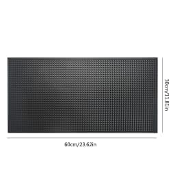 Bar Mat Rubber Coffee Bar Mats Anti-slip PVC Cup Mat Waterproof Heat Resistant Drain Mat for Bar Cafe Barista Cocktail Bartender
