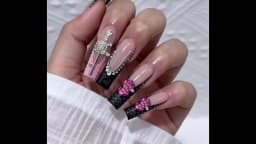 44PCS Gun Nail Charms Nail Art Rhinestone Alloy Gun Dollar Sign Star Nail Luxury Decoration for Acrylic Nails Accessories