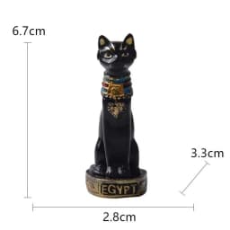 Cat Statue Ornament Egyptian Cat Figurine Statue Decoration Vintage Cat Goddess Statue Home Garden Mini Animal Ornament
