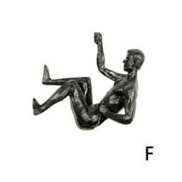 Climbing Athlete Man Art Sports Wall Hanging Ornaments Home Figures Miniatures Rock Climbing Man Resin Sculptures Statue